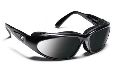 Image of 7 Eye Cape Sunglasses, DARKshift Extra Dark Photochromic Lens, Glossy Black Frame, S-L 190516