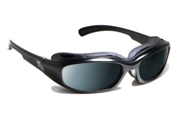 Image of 7 Eye Churada AirShield Sunglasses,Matte Black Frame,SharpView Polarized Gray Lens,S-M 160153