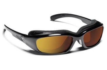 Image of 7 Eye Churada AirShield Sunglasses,Matte Black Frame,SharpView Copper Lens,S-M 160142