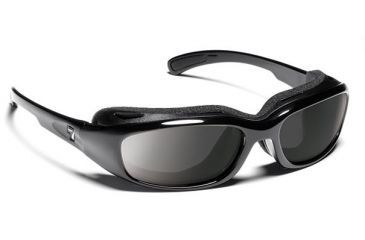 Image of 7 Eye Churada AirShield Sunglasses,Matte Black Frame,SharpView Gray Lens,S-M 160141