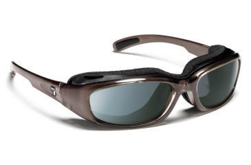 Image of 7 Eye Churada Sunglasses, Brown Crystal Frame, 24 - 7 Eclypse Gray Lens 164417