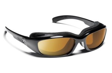 Image of USED 7 Eye Churada Sunglasses, Glossy Black Frame, Sharp View Copper 160642, EDEMO1