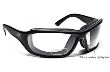Image of 7 Eye Derby/ SharpView Clear +1.50 Reader Sunglasses, Matte Black Frame, M-XL 240140B