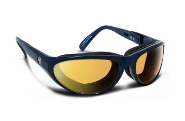 Image of 7 Eye Diablo AirShield Sunglasses,Sinister Blue Frame,SharpView Yellow Lens,M-L 170443