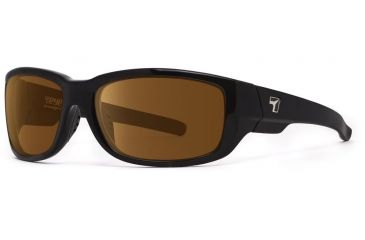 Image of 7 Eye Dillon Active Sunglasses,Glossy Black Frame,Polarized SharpView Copper Lens,S-L 860554