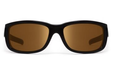 Image of 7 Eye Dillon Active Sunglasses,Glossy Black Frame,Polarized SharpView Copper Lens,S-L 860554
