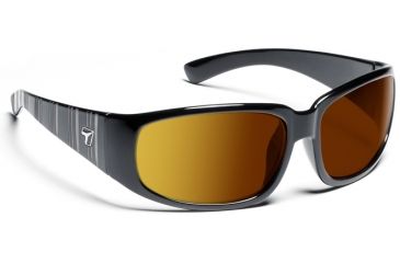 Image of Duke/ ColorAmp Copper, Glossy Black Frame Male Sunglasses, L-XL