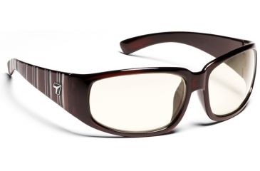 Image of Duke/ SharpView Clear, Mahogany Frame Male Sunglasses, L-XL