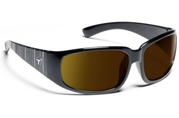 Image of Duke/ SharpView Polarized Copper, Glossy Black Frame Male Sunglasses, L-XL