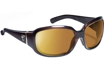 Image of 7 Eye Mistral Airdam Womens Sunglasses Crystal Chocolate Frame Sharpview Copper Lens 583442
