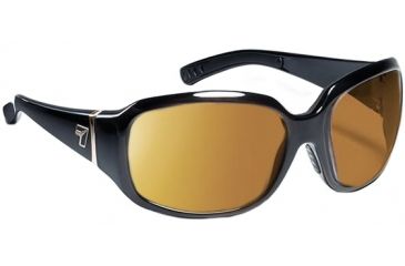 Image of 7 Eye Mistral AirDam Womens Sunglasses, Glossy Black Frame, 24 7 Copper NXT Lens 580527