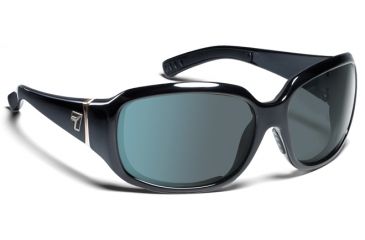 Image of 7 Eye Mistral AirDam Womens Sunglasses, Glossy Black Frame, 24 7 Gray NXT Lens 580517