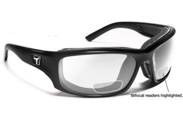 Image of 7 Eye Panhead/ SharpView Clear +1.50 Reader Sunglasses, Glossy Black Frame, M-XL 260540B