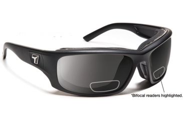 Image of 7 Eye Panhead/ SharpView Gray +1.50 Reader Sunglasses, Matte Black Frame, M-XL 260141B