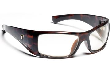Image of Shaun/SharpView Clear, Dark Tortoise Frame Male Sunglasses, S-M