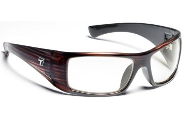 Image of Shaun/ SharpView Clear, Mahogany Frame Male Sunglasses, S-M