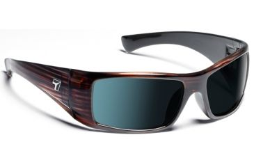 Image of Shaun/ SharpView Polarized Gray, Mahogany Frame Male Sunglasses, S-M