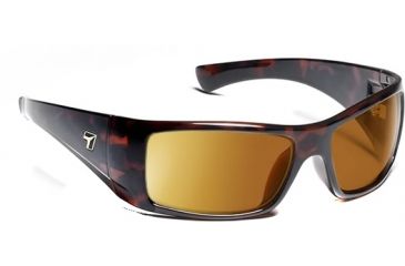 Image of 7 Eye Shaun Sunglasses, Dark Tortoise Frame, SharpView Copper Lens 810644 
