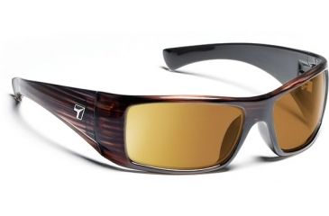Image of 7 Eye Shaun Sunglasses, Mahogany Frame, SharpView Polarized Copper PC Lens 815254