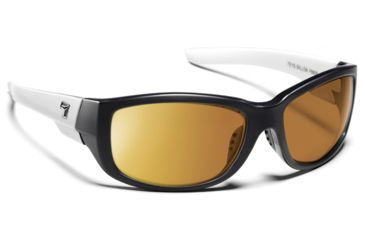 Image of 7 Eye Signature Series Dillon Sunglasses,SharpView Copper Lens,Ebony and Ivory Frame,S-L 865944