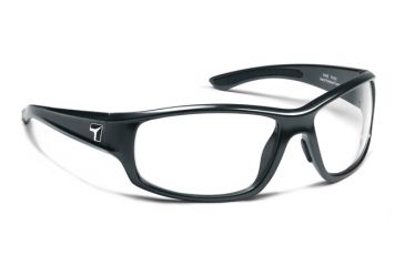 Image of 7 Eye Signature Series Rake Sunglasses,SharpView Clear Lens,Charcoal Frame,M-XL 910340