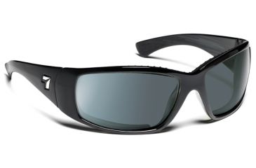 Image of 7 Eye Taku Full Wrap Sunglasses, Glossy Black Frame, 24 - 7 NXT Original Lens 570517