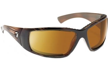 Image of 7 Eye Taku Full Wrap Sunglasses Horn Frame Re Act Nxt Copper Lens 574321
