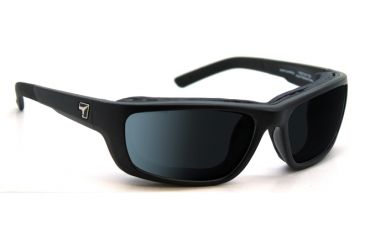 Image of 7 Eye Ventus AirShield Sunglasses,Matte Black Frame,SharpView Polarized Gray Lens,S-M 130153