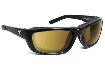 Image of 7 Eye Ventus AirShield Sunglasses,Glossy Black Frame,Photochromic Day Night Contrast Lens,S-M 130527