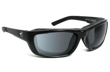 Image of 7 Eye Ventus AirShield Sunglasses,Glossy Black Frame,Photochromic Day Night Eclypse Lens,S-M 130517