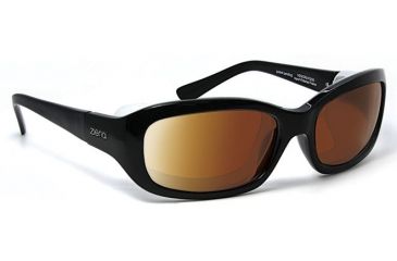 Image of Verona/ SharpView Copper, Glossy Black Frame Female Sunglasses, M-L