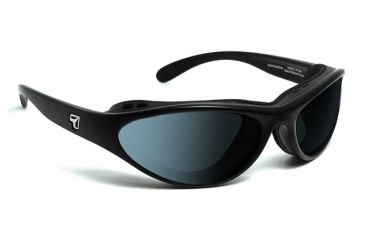 Image of 7 Eye Viento AirShield Sunglasses,Matte Black Frame,SharpView Polarized Gray Lens,S-M 150153