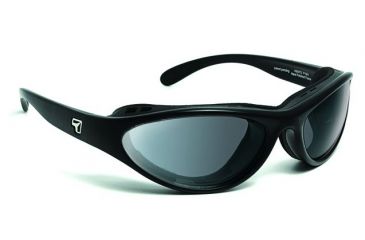 Image of 7 Eye Viento AirShield Sunglasses,Matte Black Frame,Photochromic Day Night Eclypse Lens,S-M 150117
