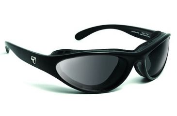 Image of 7 Eye Viento AirShield Sunglasses,Matte Black Frame,SharpVIew Gray Lens,S-M 150141