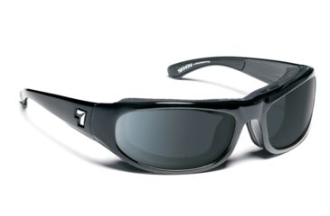 Image of 7 Eye Whirlwind Glossy Black Re-ACT NXT Polarized Gray HP Sunglasses 120556