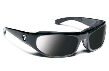 Image of 7 Eye Whirlwind Sunglasses, DARKshift Extra Dark Photochromic Lens, Glossy Black Frame, S-M 120516
