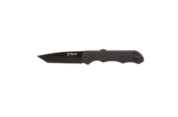 Image of Telum Tactical Aftershock Automatic Folding Knife, 3.5 in, D2 Steel, Tanto Blade, G10, Black Handle, TT3062