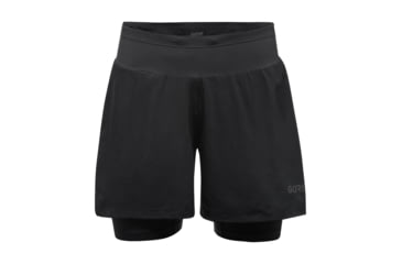 Image of GOREWEAR R5 Womens 2in1 Running Shorts in Black Large 12-14 Slim fit F8DEC6F4, 100623-9900-42