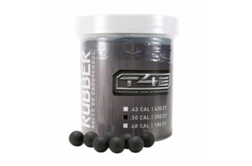 Image of Umarex T4E Rubberball .50 Cal Ammo 250/Ct - Black D0307FAA, RW2292150