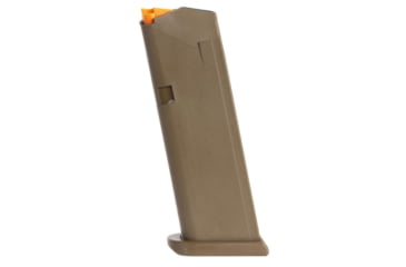 Image of Glock Handgun Magazine G19 FDE Floor Plate FDE - Orange Follower 15/rd Bulk D27FE10C, GL47356