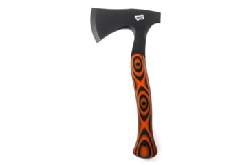 Image of Montana Knife Company Hellgate Hatchet, 4.875 inch, 52100 Ball Bearing Steel, Parkeized Finish, G-10 Handle, Orange/Black, 10.0625 inch, MKC-000363