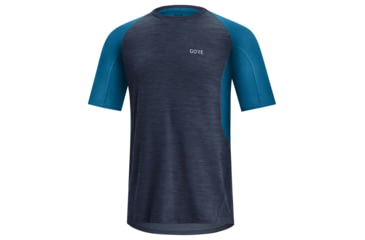 Image of GOREWEAR Mens R5 Running Shirt in Orbit Blue/Sphere Blue Small Slim fit 0F042828, 100614-AUAZ-M
