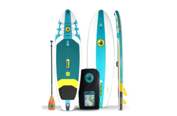 Image of Aquapac Navigator+ 106 Inflatable Paddle Board - Aqua/White C79D9C0C, 10 ft 6 in, Aqua/White, ISUPNAVP21U-AQWH-10/FT/6/IN