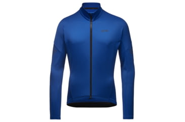 Image of GOREWEAR Mens C3 Thermo Cycling Jersey in Ultramarine Blue Large Slim fit 5564042C, 100647-BL00-XL