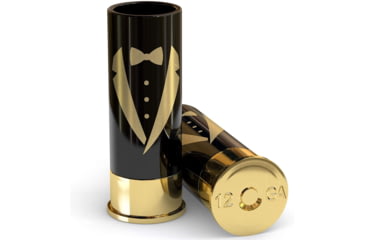 Image of Old Southern Brass 12 Gauge Shot Glasses Set of 4 - Groomsmen Tuxedo 0738B546, OSB-12GSG-TUX