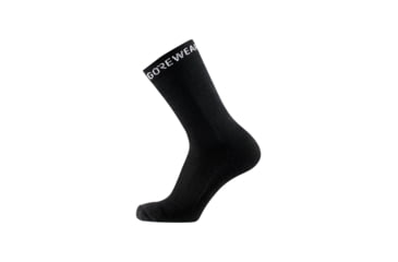Image of GOREWEAR Essential Thermo Socks in Black XXL 13-14.5 Slim fit Moisture Wicking A396436C, 101002-9900-XXL