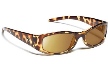Image of 7 Eye 7eye Active Lifestyle Sunglasses Kristin, Polarized SharpView Copper PC Lens, Light Tortoise Frame, S-L , Women 886054
