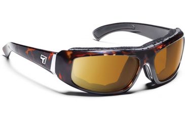 Image of 7 Eye 7eye Air Shield Sunglasses Bali, Sharp View Gray Polarized PC Lens, Dark Tortoise Frame, M , Men 180653