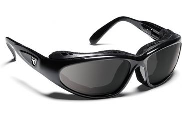 Image of 7 Eye 7eye Air Shield Sunglasses Cape, Sharp View Clear Pc Lens, Glossy Black Frame, L-XL , Men 190540