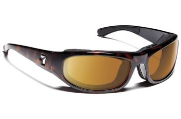 Image of 7 Eye 7eye Air Shield Sunglasses whirlwind, Sharp View Gray Polarized PC Lens, Dark Tortoise Frame, L , Men 120653